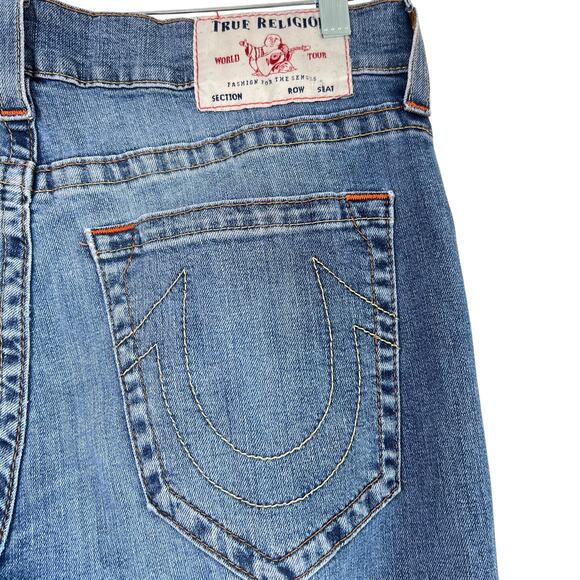 True Religion Mens Rocco Relaxed Skinny Medium Wash Size 34 Streetwear Urban - Picture 3 of 8